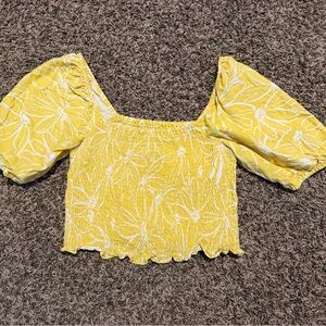 Universal Thread Yellow Textured Top